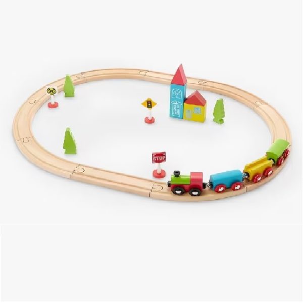 Wooden Railway Set